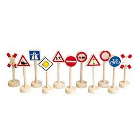 Simpelthen for børn træ trafikskilte 12 stk