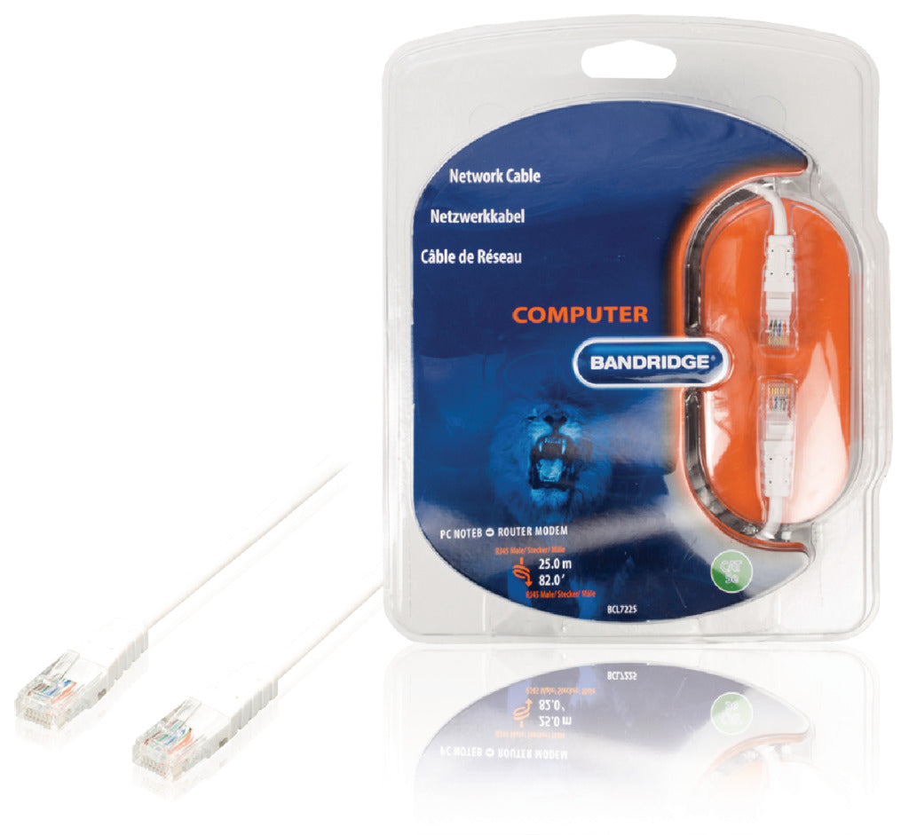 Bandridge bcl7225 multimedie netværkskabel 25,0 m