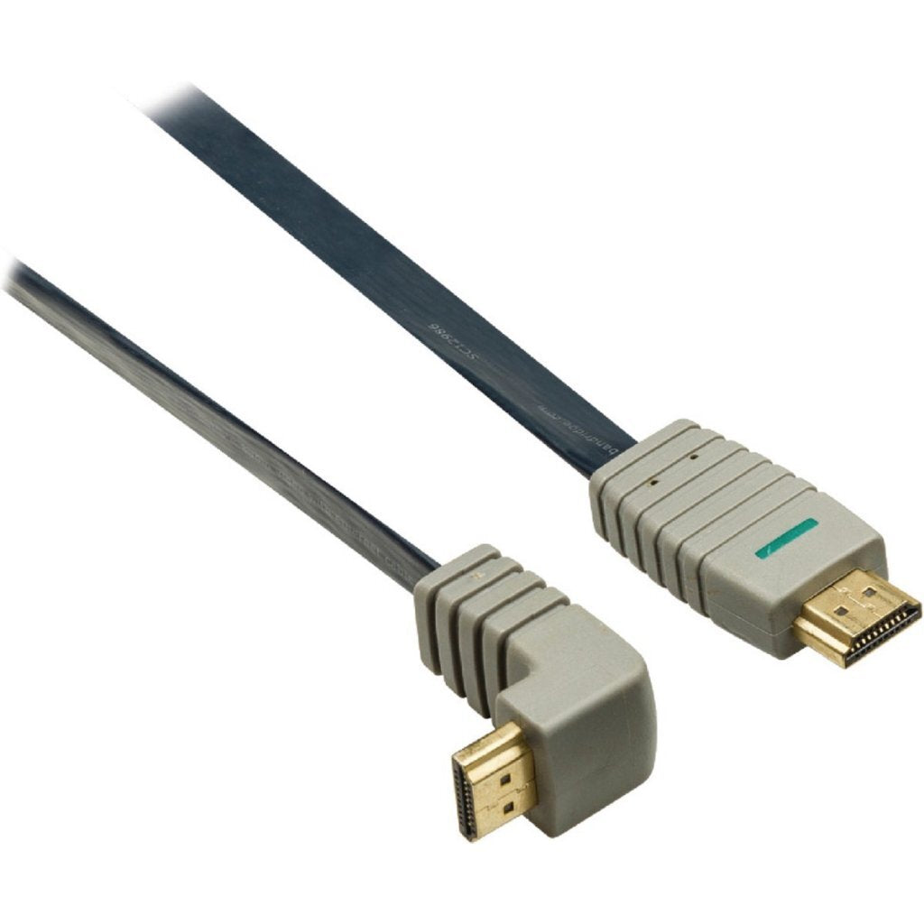 Bandridge BVL1372 højhastigheds HDMI 270 graders fladt kabel forgyldt 2 m