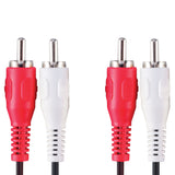 Bandridge val4202 stereo lydkabel 2x RCA han - 2x RCA han 2,00 m sort