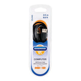 Bandridge USB 2.0 en han til USB 2.0 en hun 2 m sort