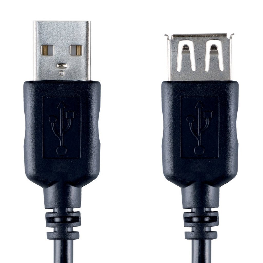 Bandridge USB 2.0 en han til USB 2.0 en hun 2 m sort