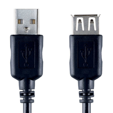 Bandridge USB 2.0 en han til USB 2.0 en hun 2 m sort