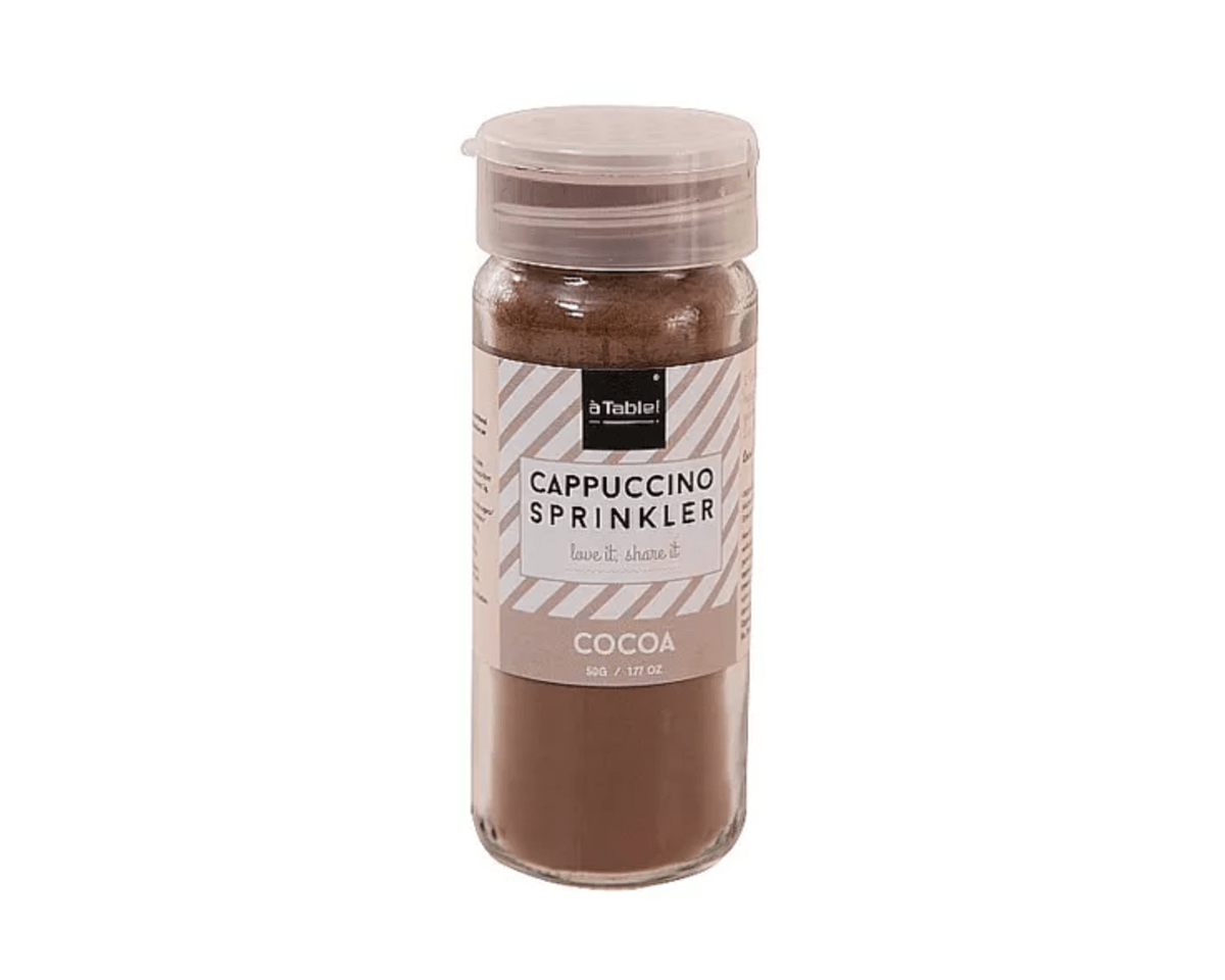 Table a cappuccino strooier cacao (6x 50gr)