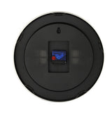 Nexttime station – vægur bordur – 19 cm – børstet aluminium – hvid