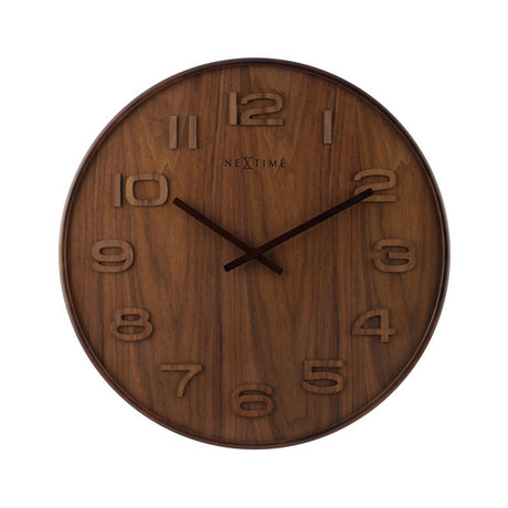 Næste gang ne-3096br vægur dia. 35 cm, træ, brun, 'træ træ medium'
