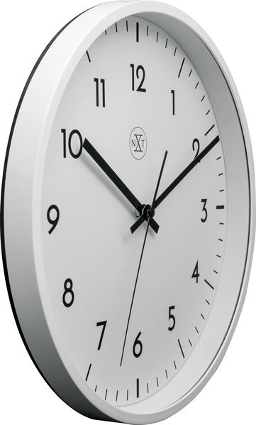 Nexttime nxt easy big – vægur – 30 cm – plastik – hvid – lydløs