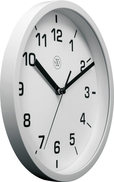 Nexttime nx-7321wi vægur nxt diameter 20cm plast hvid, hvid urskive