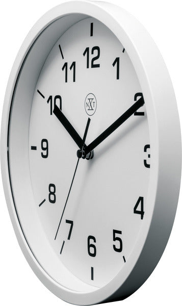 Nexttime nx-7321wi vægur nxt diameter 20cm plast hvid, hvid urskive