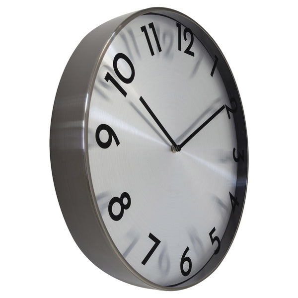 Nextime ne-3289gs metal vægur - 40 cm - lydløst ur - metal - refleksion