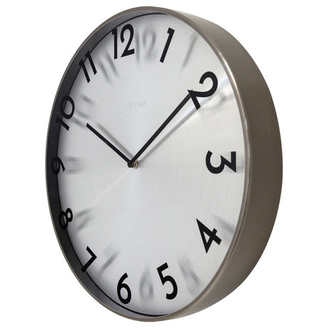 Nextime ne-3289gs metal vægur - 40 cm - lydløst ur - metal - refleksion
