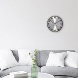 Nextime ne-3289gs metal vægur - 40 cm - lydløst ur - metal - refleksion