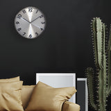 Nextime ne-3289gs metal vægur - 40 cm - lydløst ur - metal - refleksion