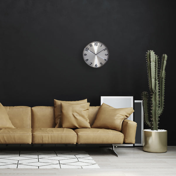 Nextime ne-3289gs metal vægur - 40 cm - lydløst ur - metal - refleksion