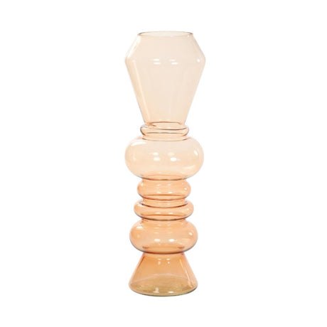 Lys og levende vase glas ø13,5xh44,5cm