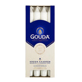 Gouda kronlys 24x2,4 cm 8 stk hvide