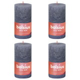 Bolsius Bolsius Stollen Shine 4 St Rustic 130x68 mm Twilight Blue