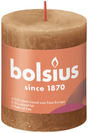 Bolsius shine kollektion rustik søjlelys 80 68 krydderi brun - krydret brun