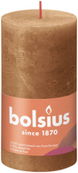Bolsius shine kollektion rustik søjlelys 130 68 krydderi brun - krydret brun