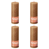 Bolsius Bolsius Stollen Shine 4 St Rustiek 190x68 mm Spice Brown
