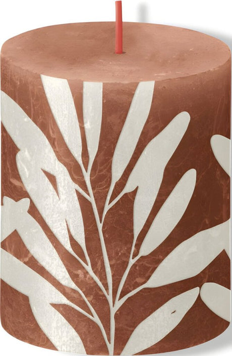 Bolsius lys pink med print
