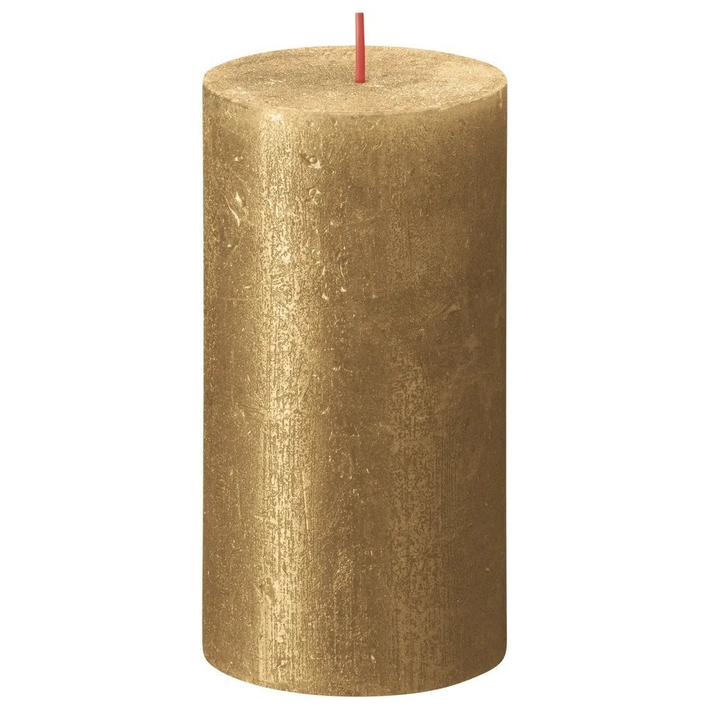 Bolsius Bolsius Søjlelys Shimmer 13x6,8 cm Guld