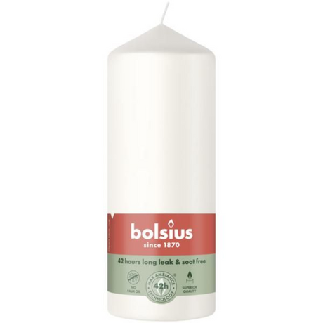 Bolsius søjlelys 120 58 sky hvid