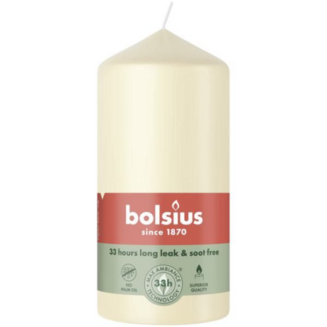 Bolsius søjlelys 120 58 blød perle