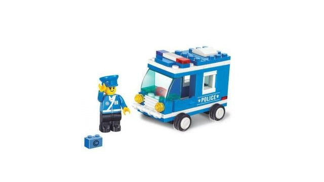 Sluban city motors m38-b0177 politi varevogn 64 stk