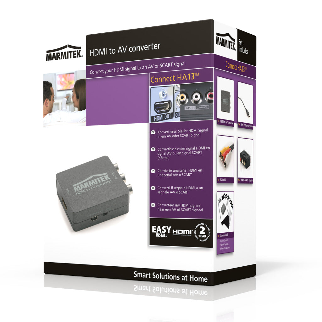 Marmitek connect ha13 hdmi til rca scart konverter
