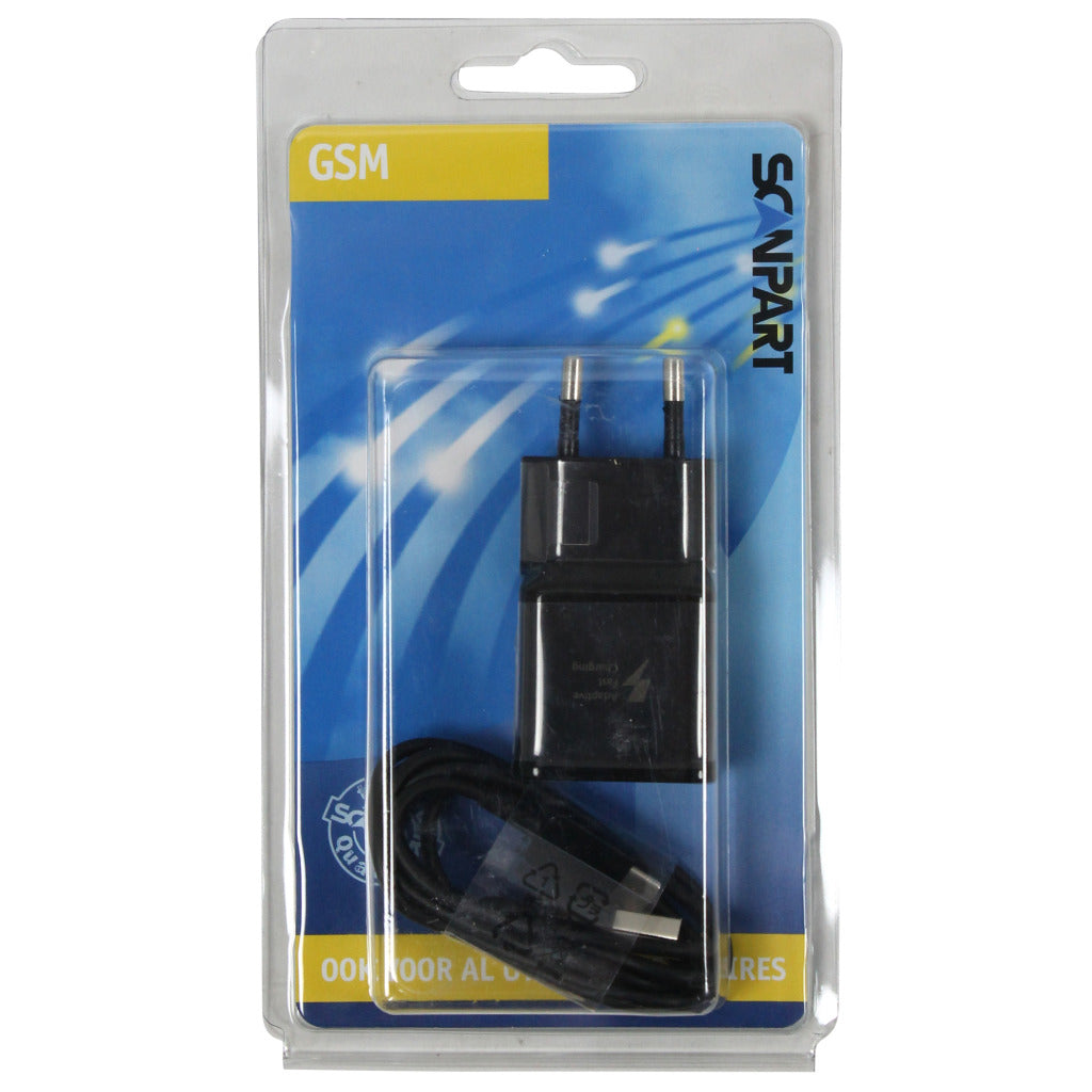 Scanpart sam.snellade usb-c 2a sort original