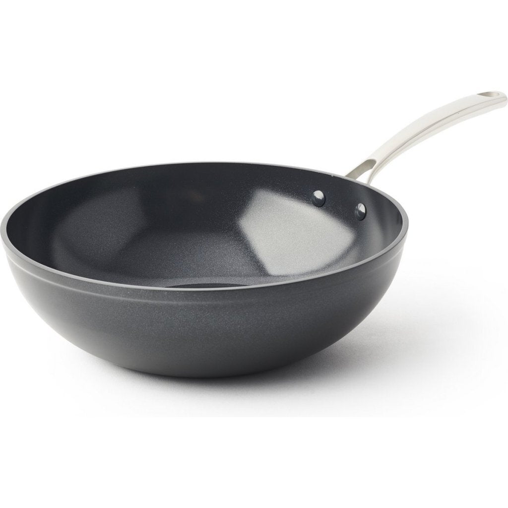 Bk superior keramisk wokpande 30 cm sort