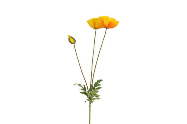 Countryfield kunstbloem papaver geel 95cm