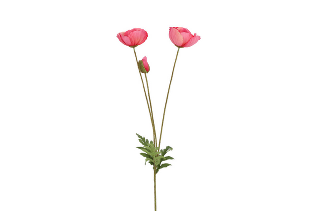 Countryfield kunstbloem papaver d.roze 95cm