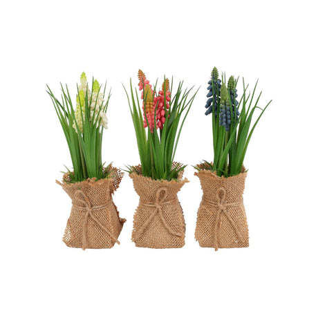 Countryfield kunstig blomst i potte muscari h20cm