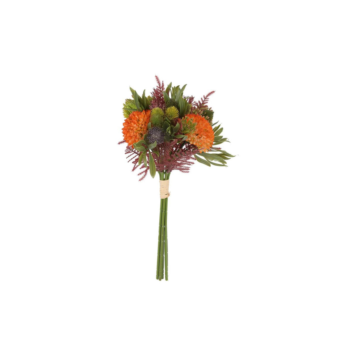 Countryfield kunstig buket dhalia mix orange 25x25x36cm