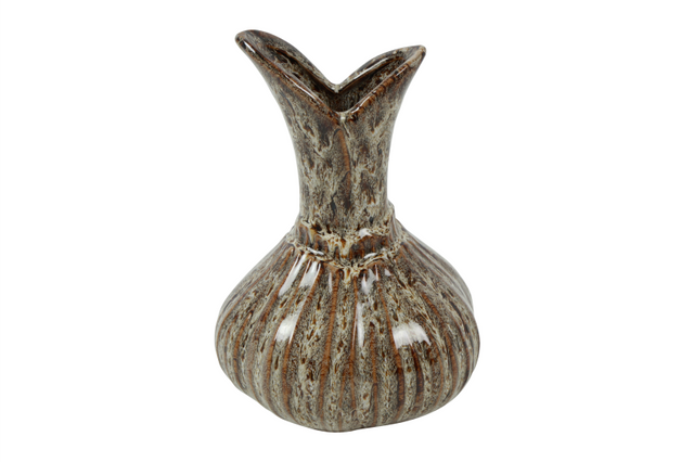 Countryfield vaas amaryllis m 13x13x18cm - bruin