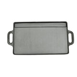 Vidaxl grillplade dobbelt -sidet 50x23 cm støbejern