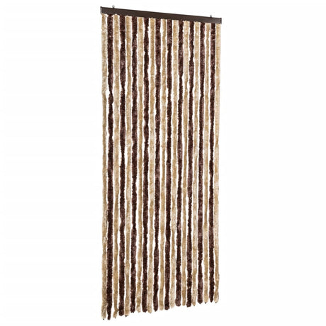 Vidaxl Fly Curtain 90x220 cm Chenille Beige og lysebrun