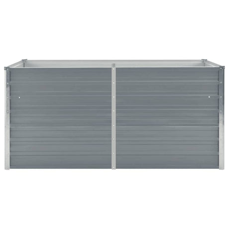 Vidaxl planter hævet 160x80x77 cm galvaniseret stålgrå