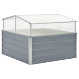 Vidaxl Tuinkas 100x100x85 cm galvaniseret stålgrå