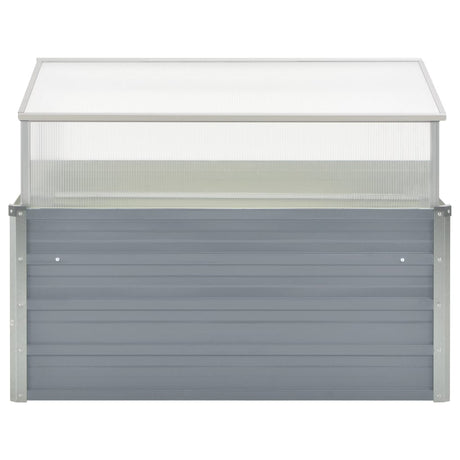 Vidaxl Tuinkas 100x100x85 cm galvaniseret stålgrå