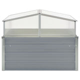 Vidaxl Tuinkas 100x100x85 cm galvaniseret stålgrå