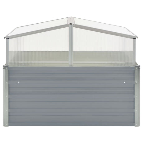 Vidaxl Tuinkas 100x100x85 cm galvaniseret stålgrå