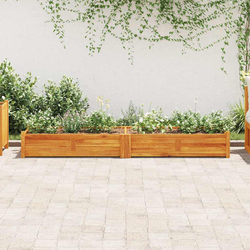 Vidaxl Planning Box hævet 200x50x25 cm acaciahout