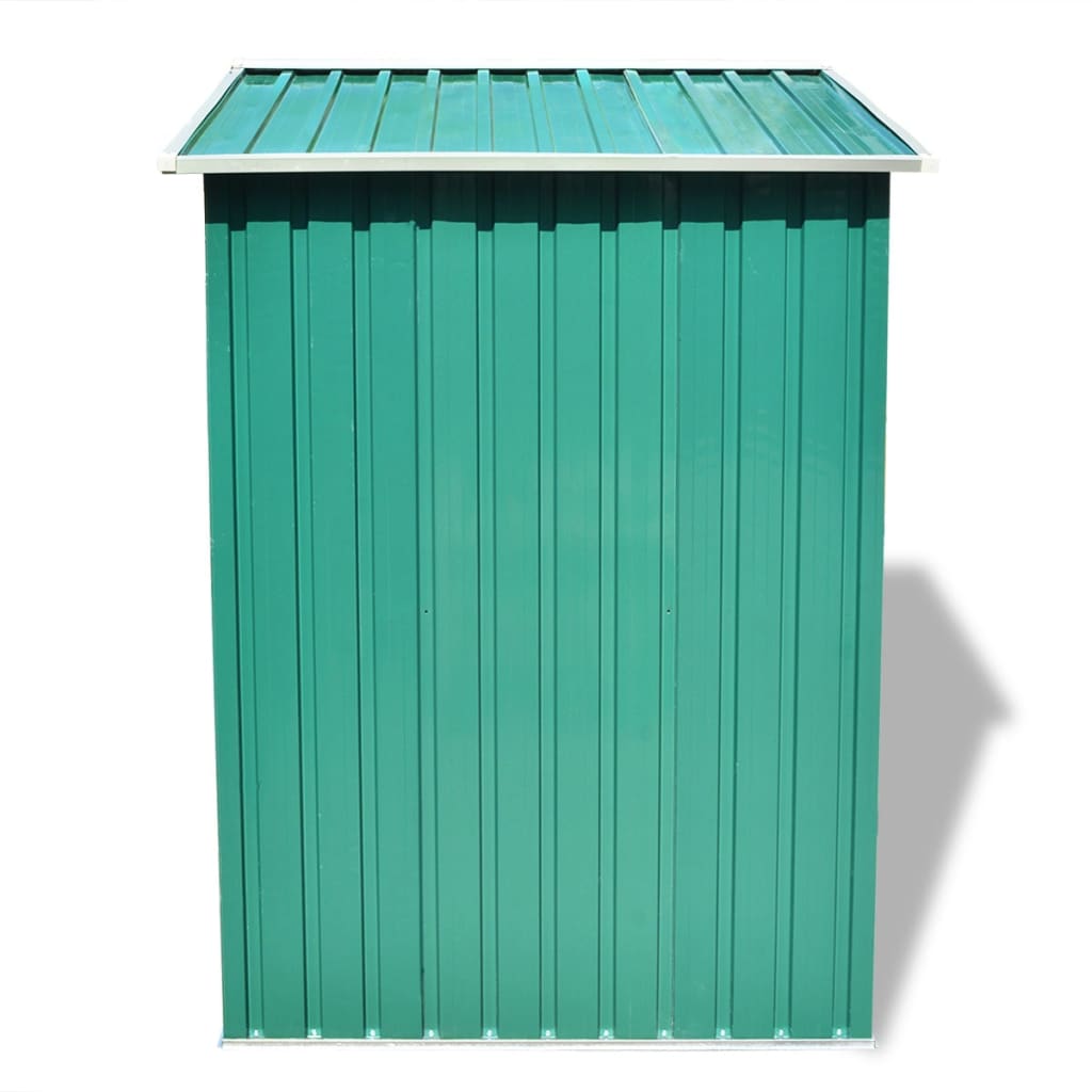 Vidaxl Garden Shed 204x132x186 cm metalgrøn