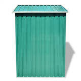 Vidaxl Garden Shed 204x132x186 cm metalgrøn