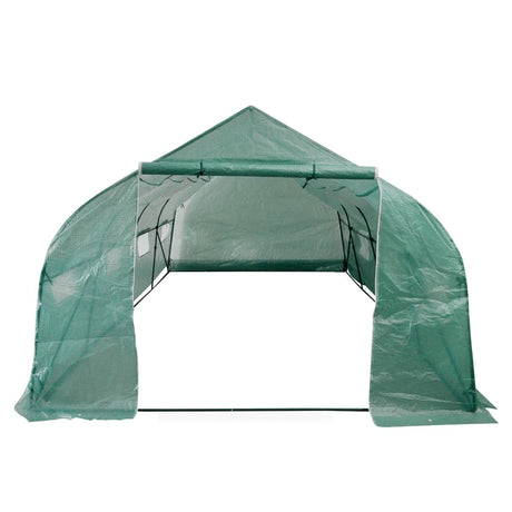 Vidaxl Tuinkas Walk-in Portable Polytunnel med stålramme 18 m²