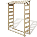 Vidaxl brændeopbevaring 150x44x176 cm Imprægneret fyrretræ