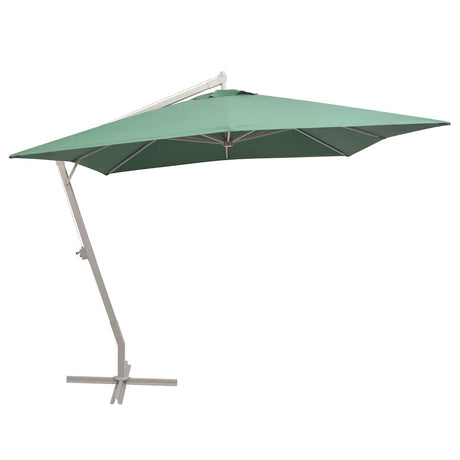 Vidaxl Floating Parasol med aluminiumstang 300x300 cm grøn